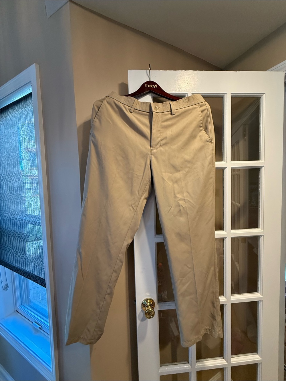 Haggar Tan Chino Pants - Straight Fit